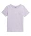 T-shirt Motif/style Imprimé H4z22 Femme Violet Clair 4F-1
