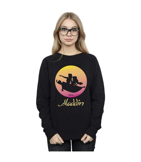 Disney - Sweat ALADDIN FLYING SUNSET - Femme (Noir) - UTBI14076