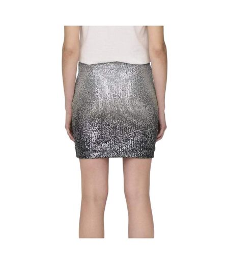 Jupe Grise à Sequins Femme JDY Milo - L