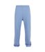 Unisex adult fluffy jogging bottoms powder blue Build Your Brand-1