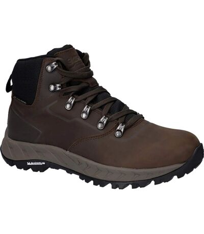 Womens/ladies altitude vii leather waterproof hiking boots chocolate Hi-Tec