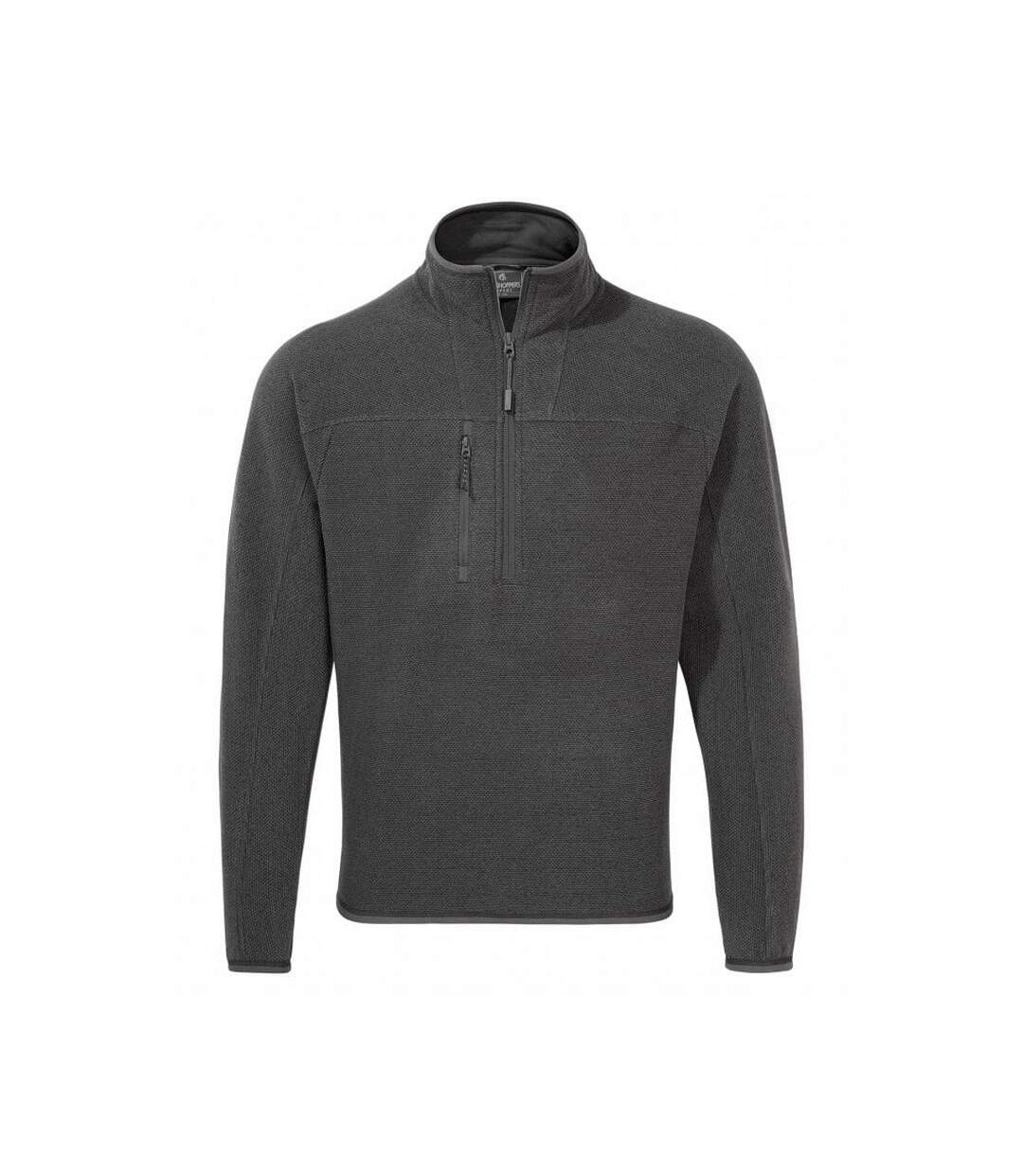 Mens expert active marl half zip fleece top carbon grey Craghoppers