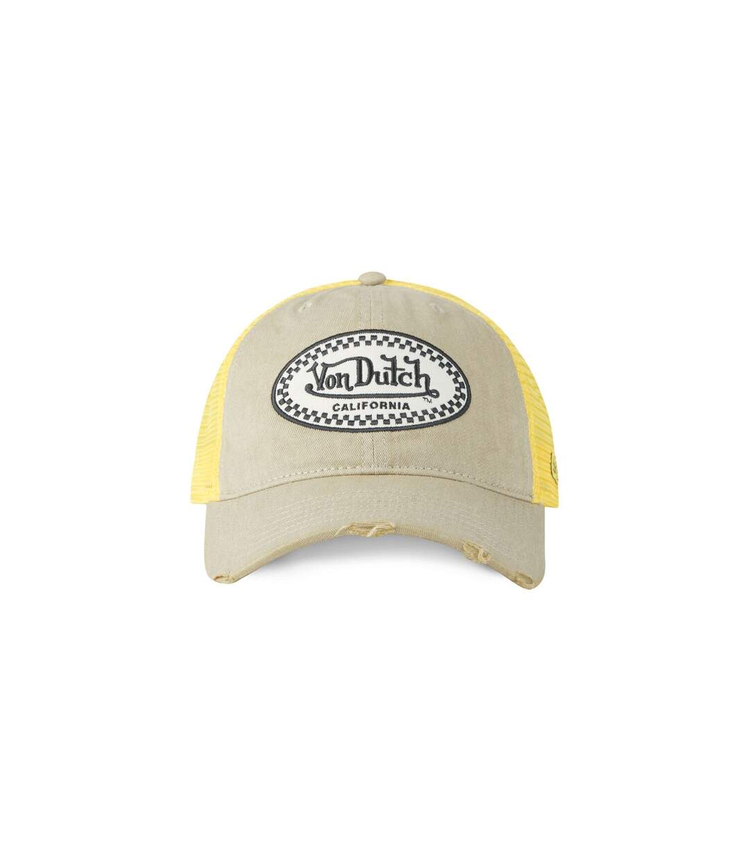 Casquette baseball avec filet effet usé et écusson Mac California Vondutch-2