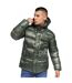 Mens Crosswell High Shine Jacket Dark Olive Crosshatch-3