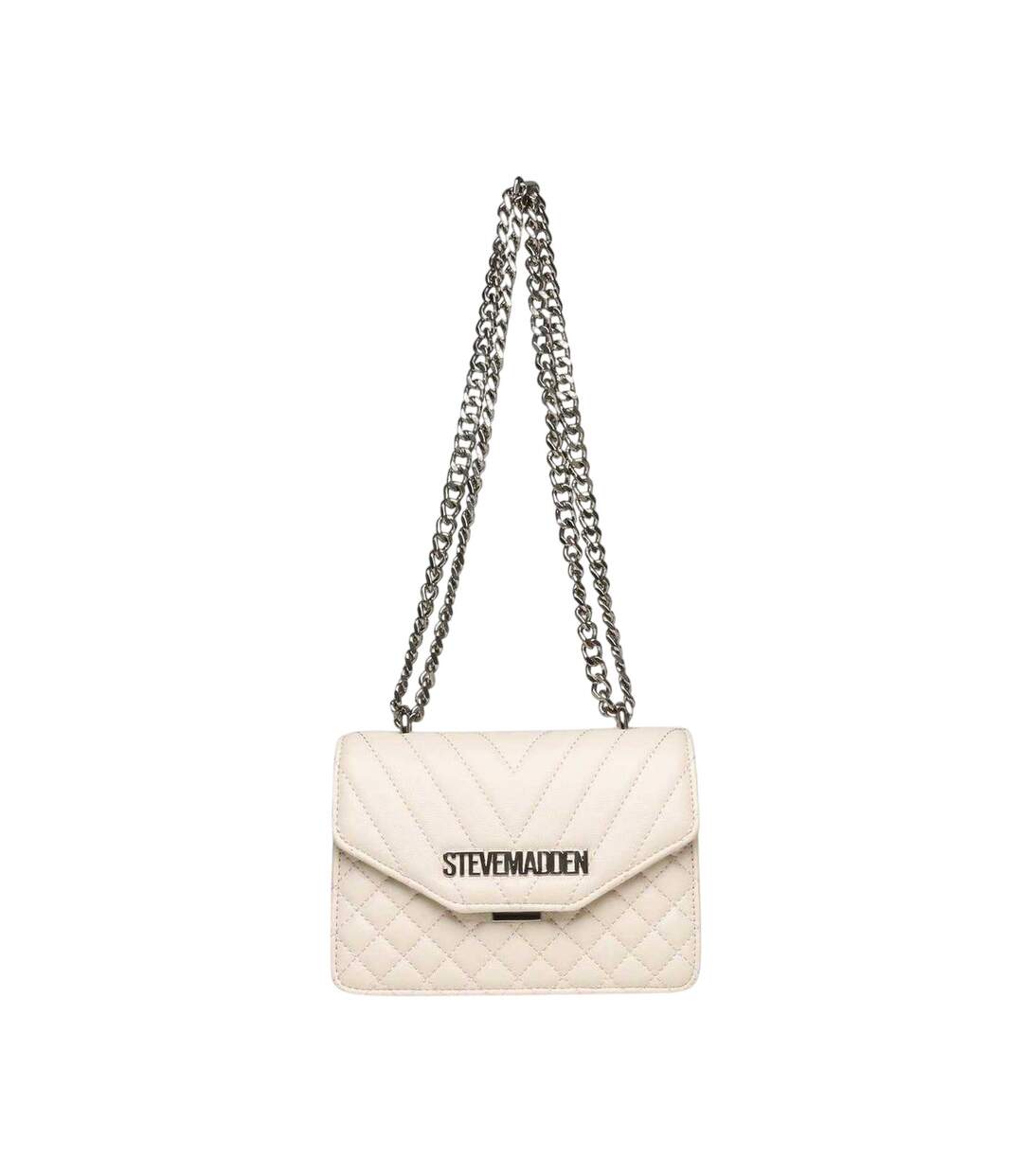 Chain Strap Crossbody Bag One Size Bone Steve Madden-1