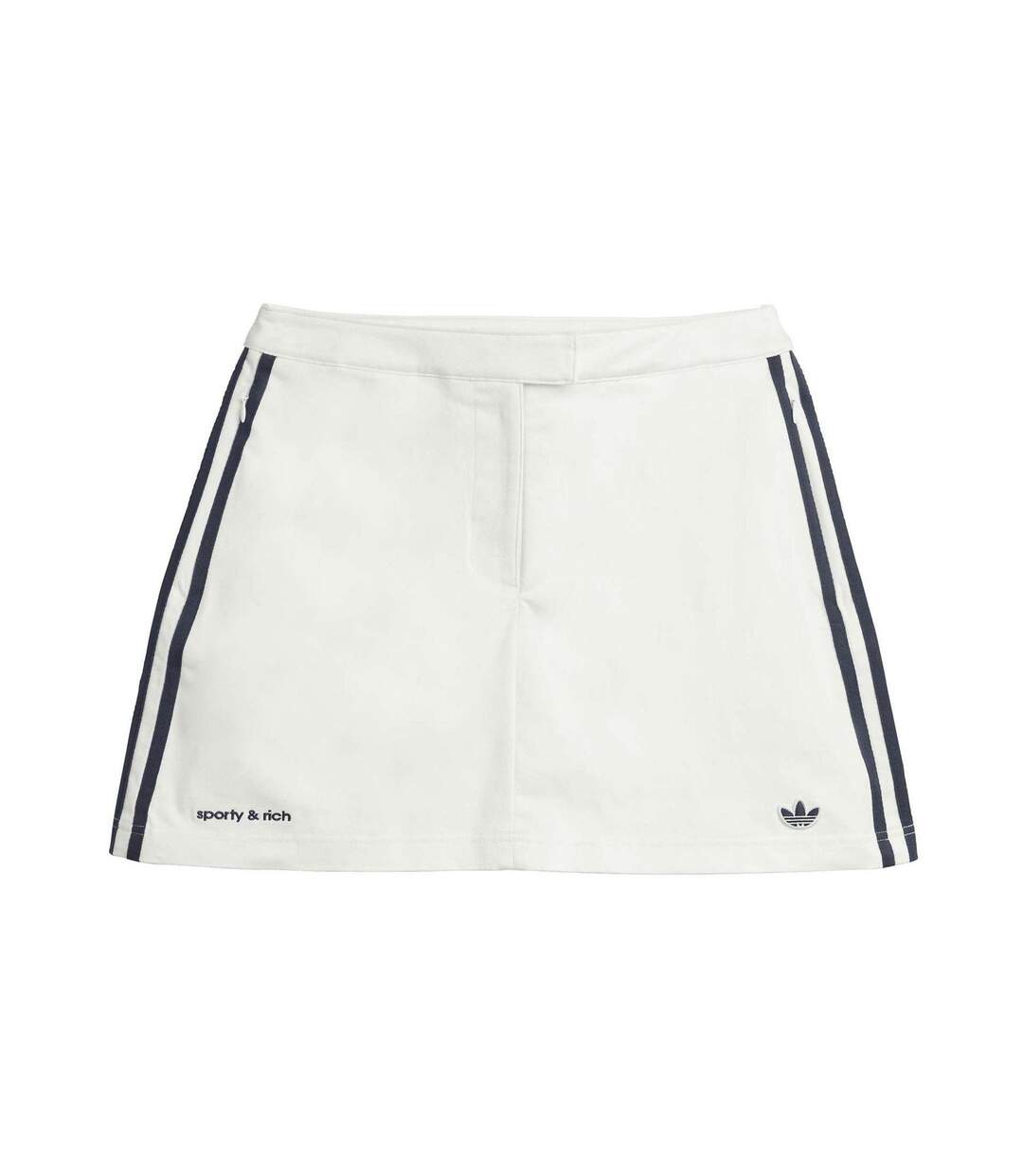 Womens/ladies Originals X Sporty & Rich 3 Stripes Skort White Adidas-2