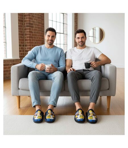 OZABI Pack de 2 Paires Pantoufles Mules Homme Fantaisie Motif Dessin Animé