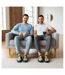 OZABI Pack de 2 Paires Pantoufles Mules Homme Fantaisie Motif Dessin Animé-4
