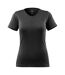Womens/ladies Crossover Nice T-shirt Black Mascot-1