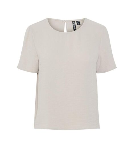 T-Shirt beige femme pieces pcanna