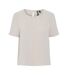 T-Shirt beige femme pieces pcanna-1