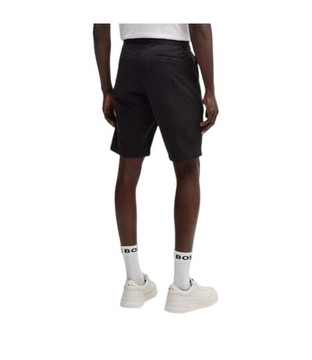 Mens Slim Chino Shorts Black Boss