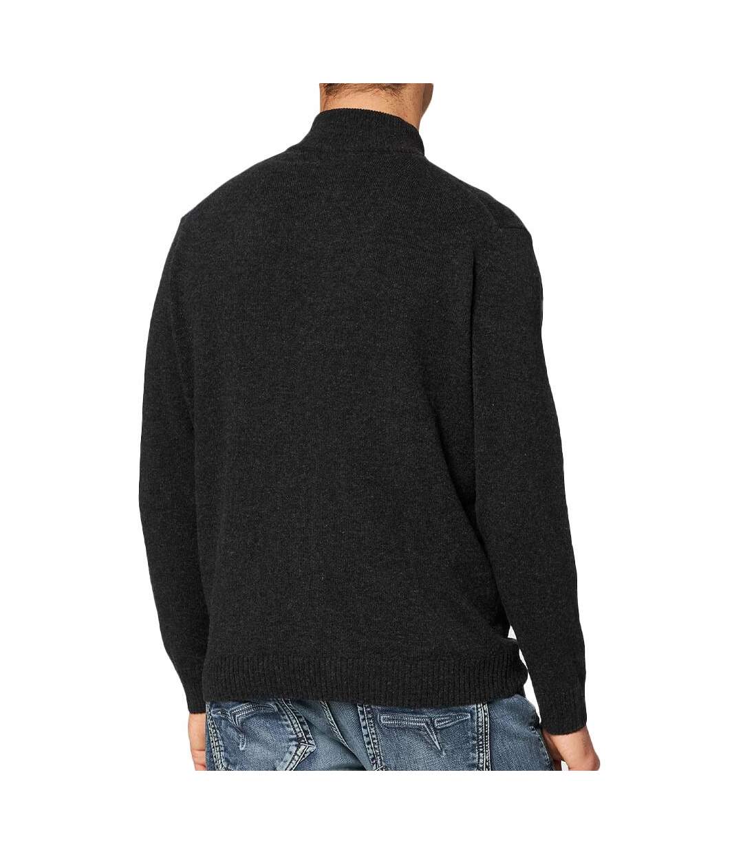 Sweat Zippé Noir Homme Lacoste AH1945 - XS-2