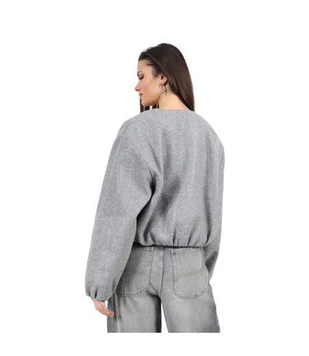 Blouson Aviateur Femme Gris Brave Soul