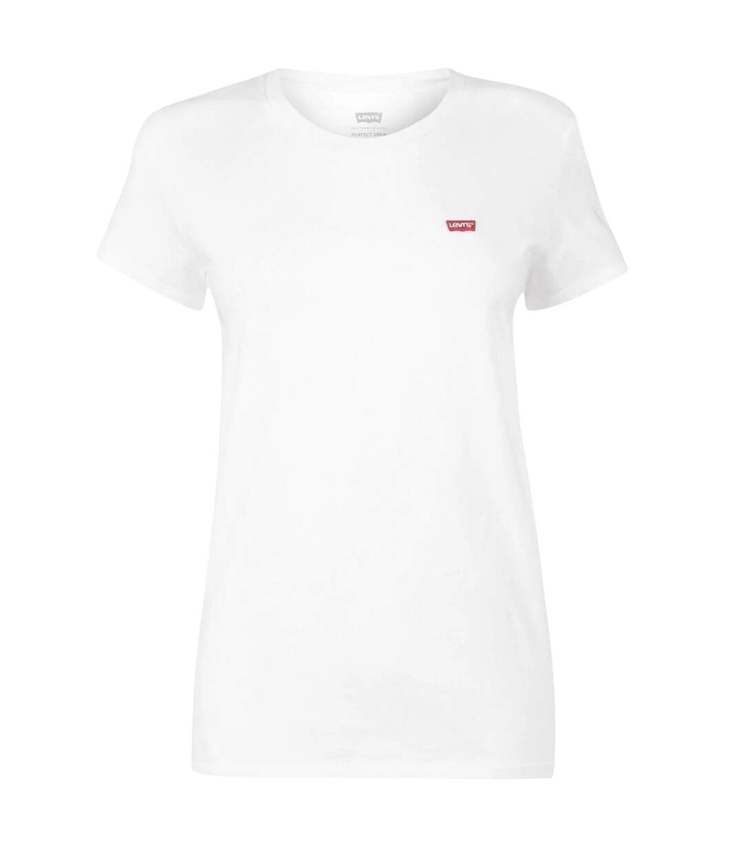 Womens/ladies Batwing Logo T-shirt White Levis-2