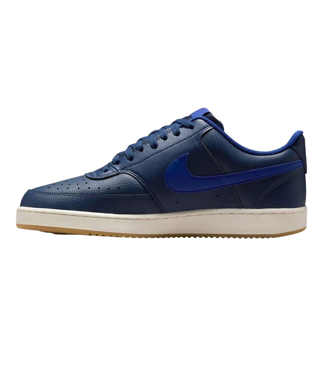 Mens Vision Low Leather Trainers Midnight Navy Royal Blue Nike-3
