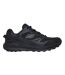 Mens Ridgestar Lace Up Flat Trainers Black Skechers-1