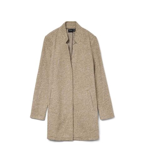 Manteau marroné femme vero moda brushedkatrine