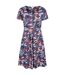 Womens/ladies orchid leaf dress purple Mountain Warehouse-1