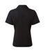 Short Sleeve Poplin Blouse / Plain Work Shirt Black Premier-2