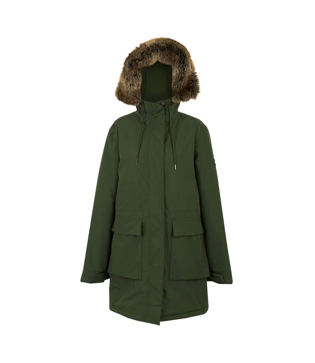 Womens/ladies Sabinka Insulated Waterproof Jacket Dark Khaki Regatta-2