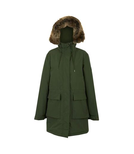 Womens/ladies Sabinka Insulated Waterproof Jacket Dark Khaki Regatta