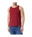 Mens basic tank top burgundy Build Your Brand