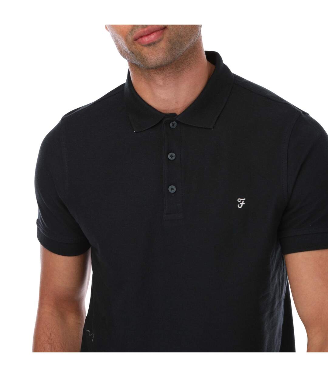 Polo Manches Courtes Cove Homme Bleu Marine Farah-4
