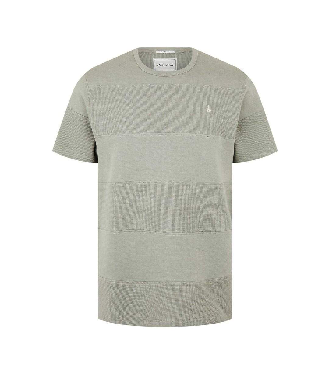T-shirt Motif/style Rayures Texturées Homme Sauge Argenté Jack Wills-2
