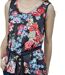 Blouse féminine sans manches à bretelles larges - Motif floral chic - Col rond-3
