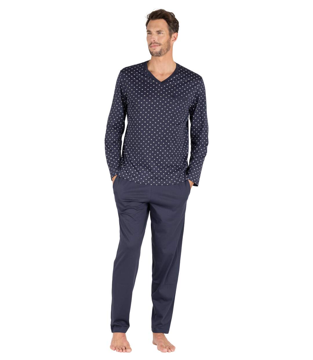 Pyjama long homme Mercerisé Eminence-3