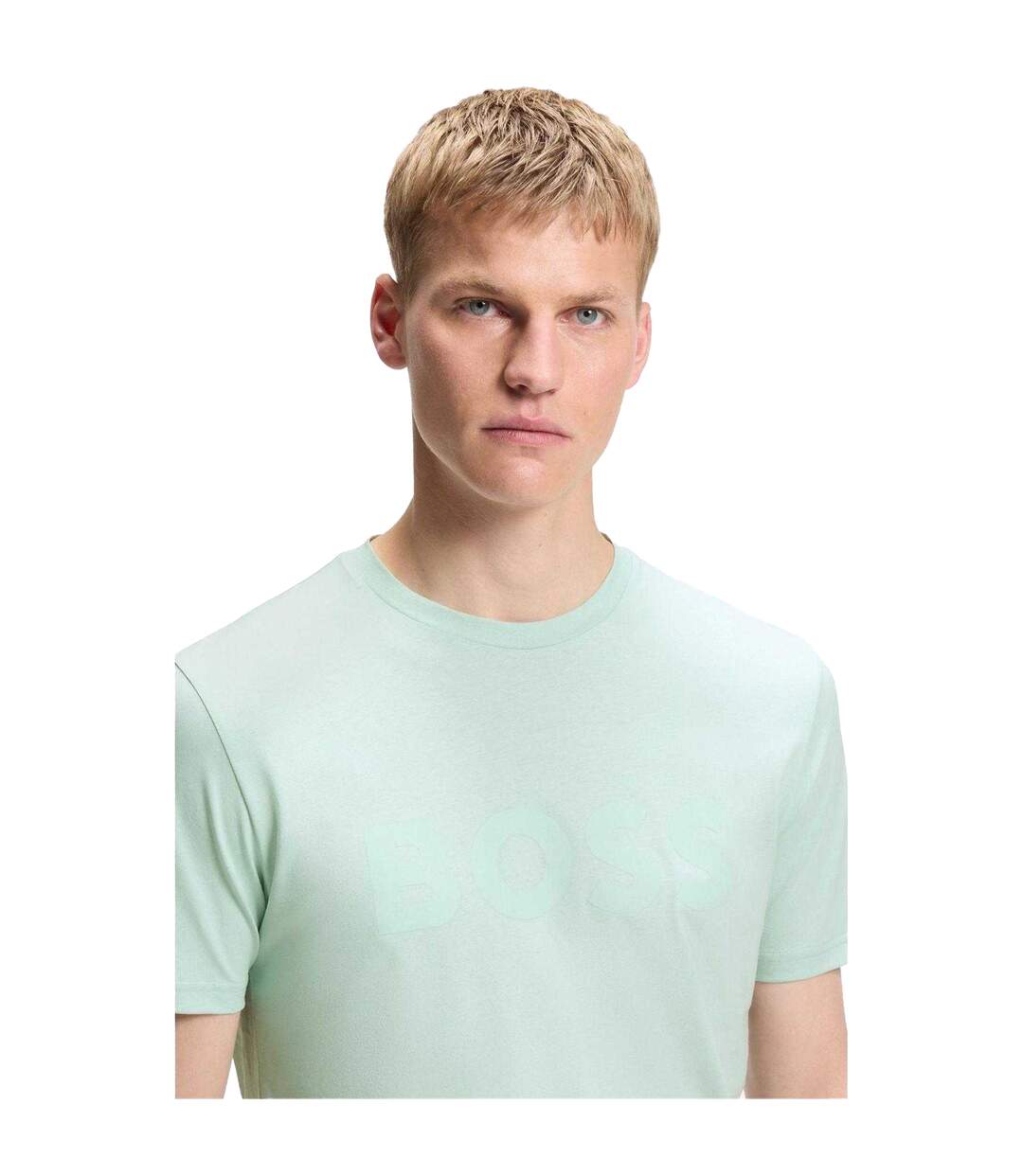 T-shirt Manches Courtes Thinking 1 Homme Turquoise Pâle Boss-4