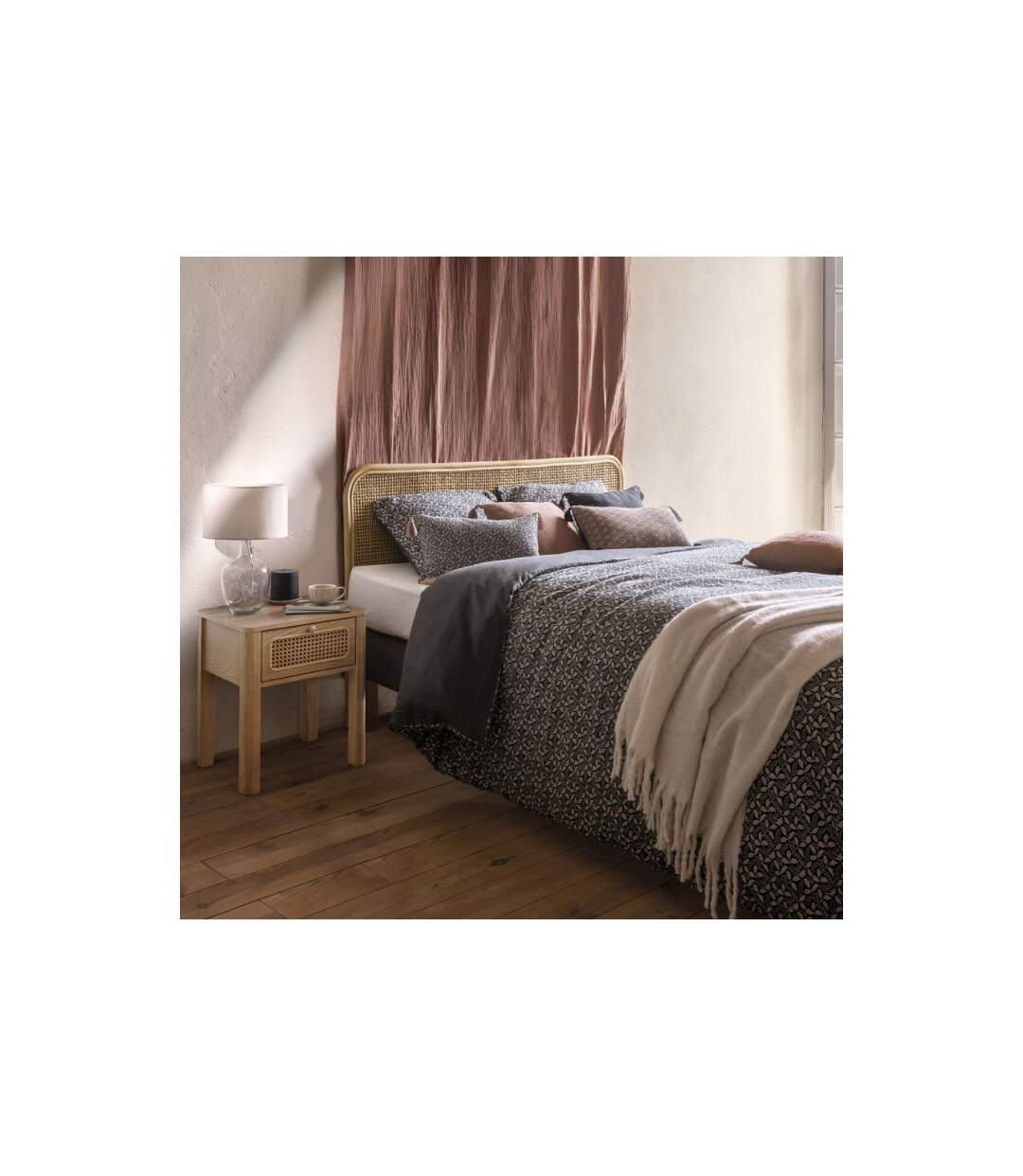 Parure de Lit 3 Pièces 240x220cm Gris-3