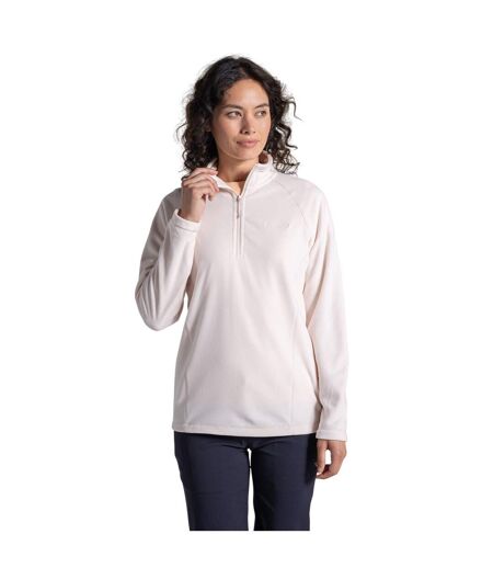Womens/ladies Miska Vi Half Zip Fleece Sugared Almond Craghoppers