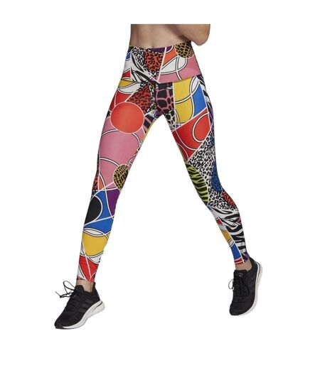 Womens/ladies All-over Print Skinny Running Tights Multicoloured Adidas