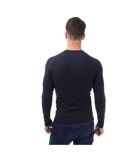 T-shirt Manches Longues Homme Bleu Marine Emporio Armani