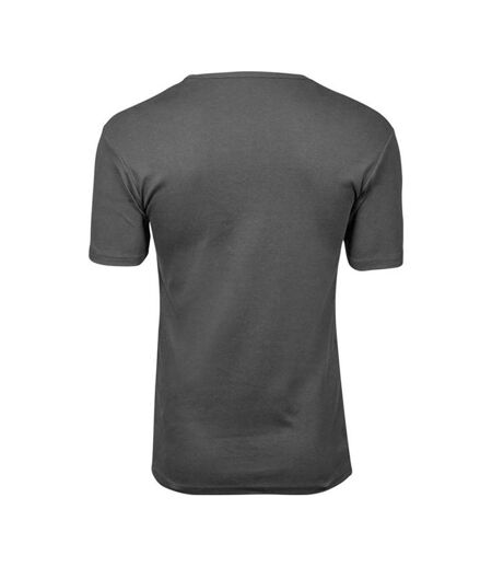 Tee Jays Mens Interlock Short Sleeve T-Shirt (Powder Grey)