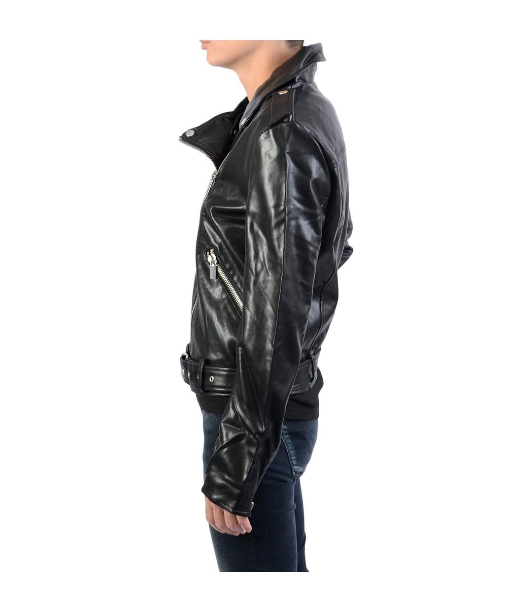 Veste NAKD Pu Leather Biker Jacket-2