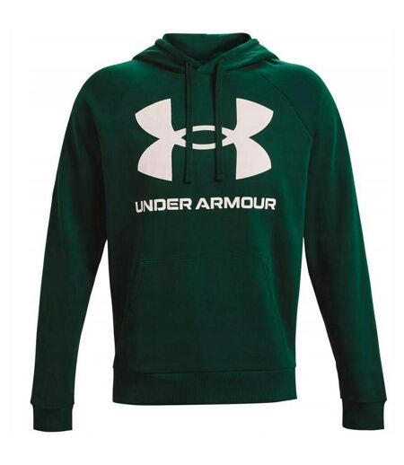 Sweat À Capuche Entraînement Style Gros Logo Rival Homme Vert Foncé Under Armour