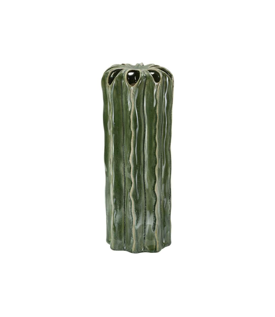 Vase en Céramique Cactus 31cm Vert-1