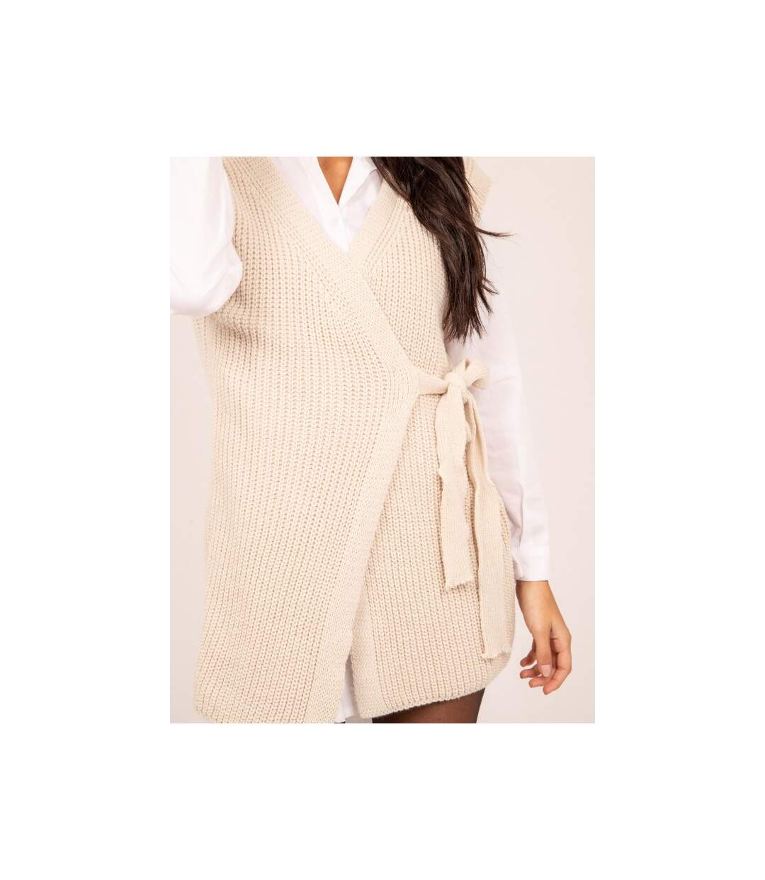 Gilet long sans manches KLAIRE - Dona X Lisa-3