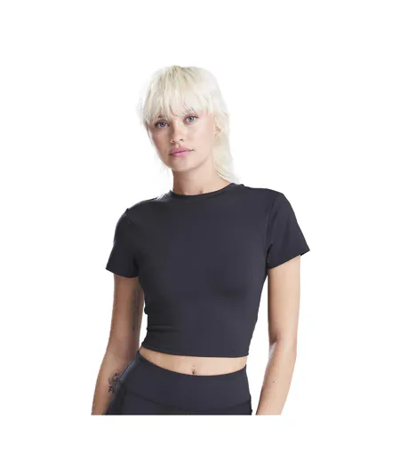 T-shirt Court Femme Noir Awdis