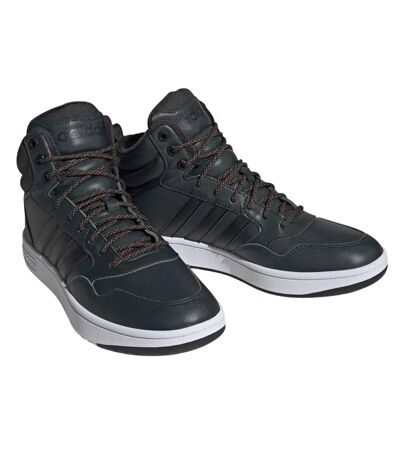 Baskets hoops 3.0 mid winterized homme vert Adidas
