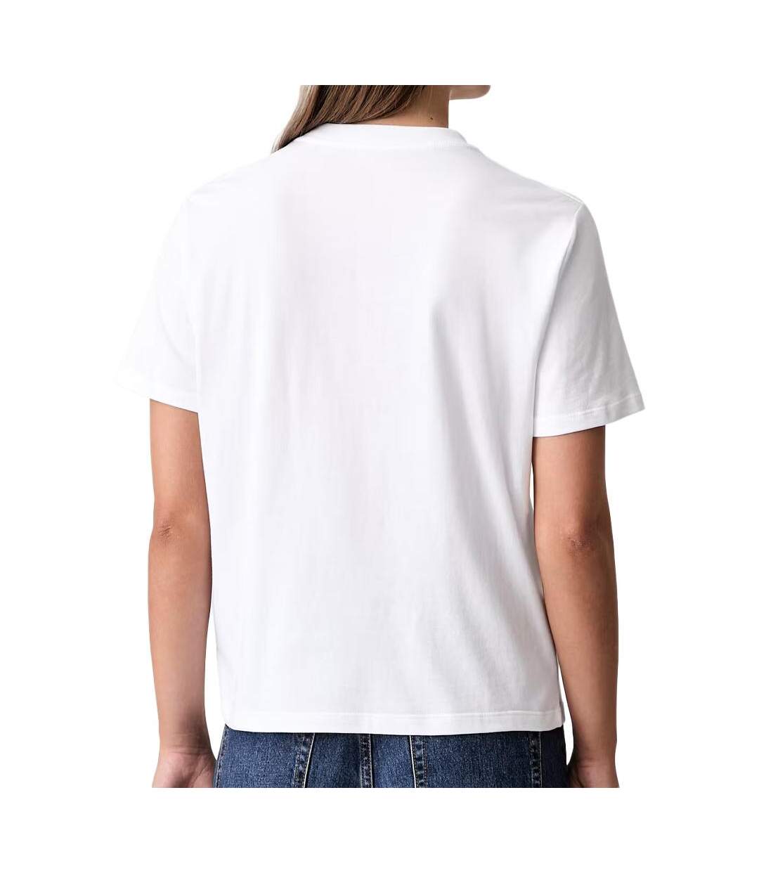 T-Shirt blanc femme calvin klein jeans classic seasonal-2