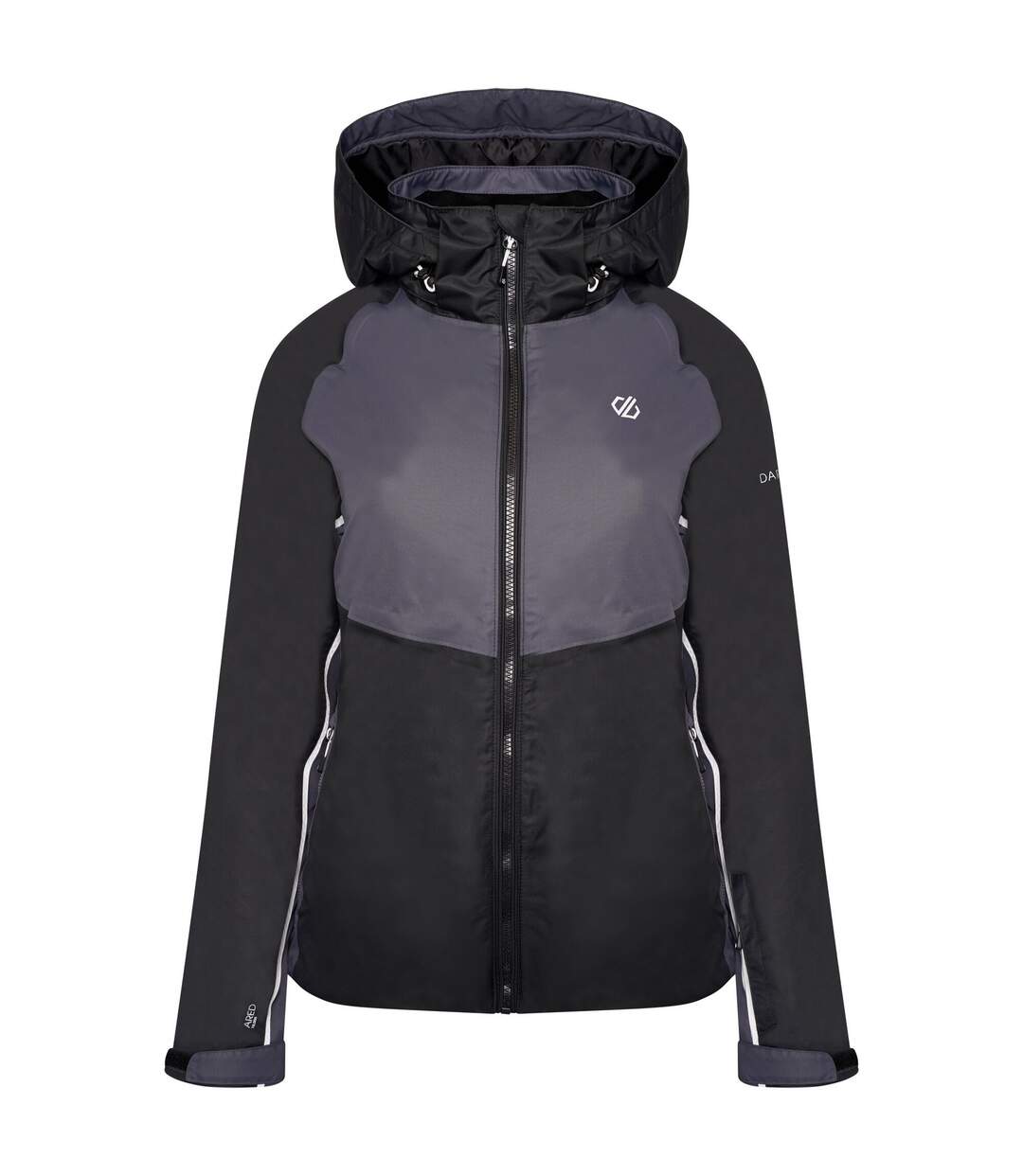Womens/ladies radiate ii waterproof ski jacket black/ebony grey Regatta-1