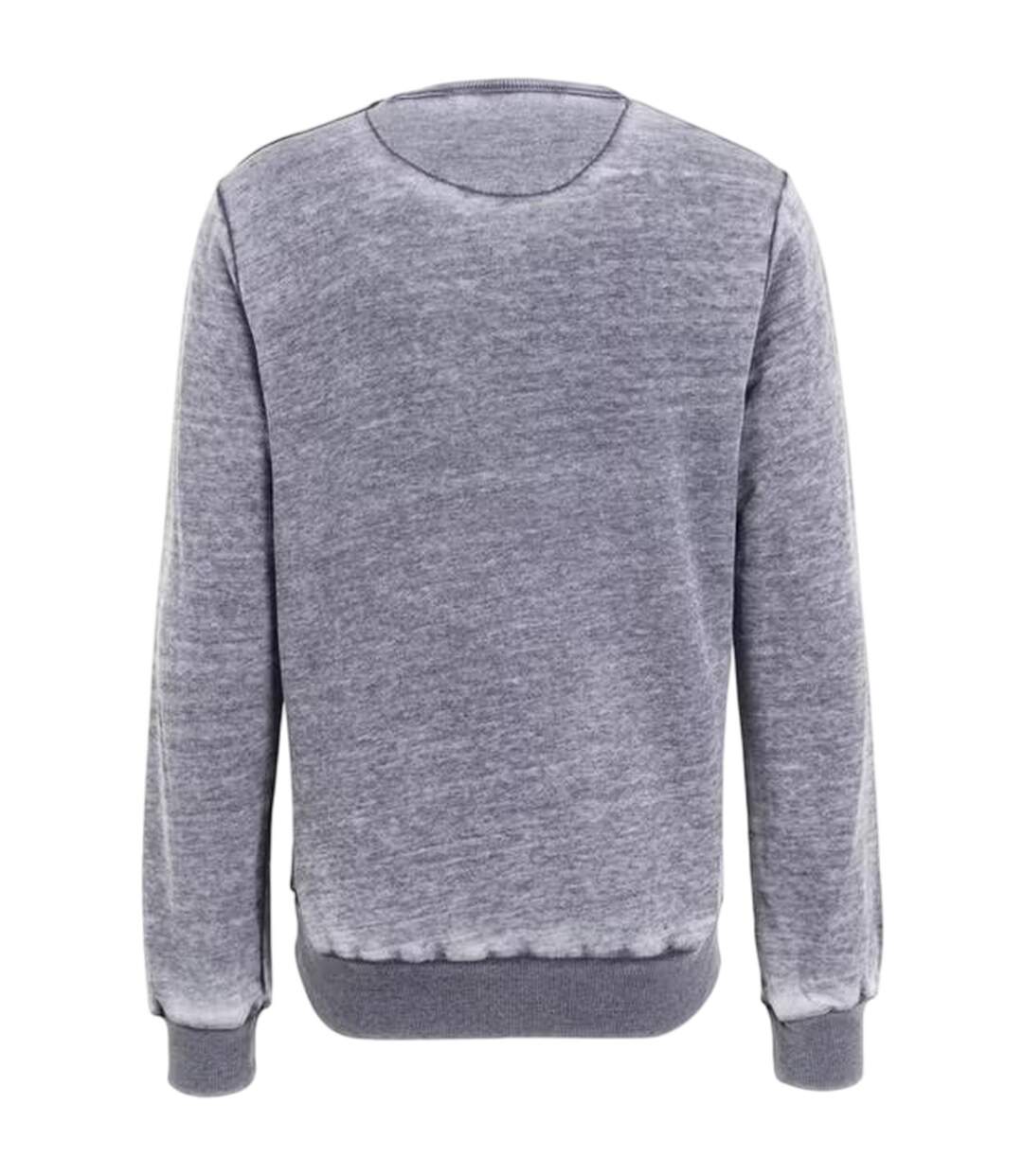 Sweat Peace Love Music Homme Gris Woodstock-3