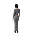 Robe Longue Femme Charbon Chiné Jack Wills-3