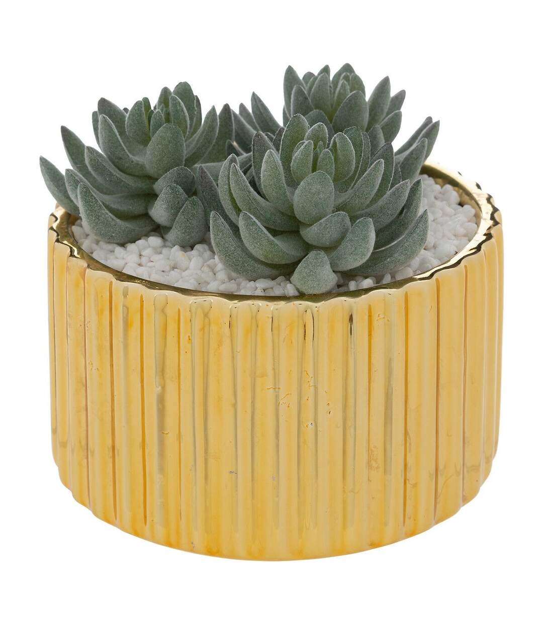 Plante Artificielle en Pot Le Collectionneur 14cm Or-1