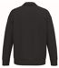 Sweat col polo quart zip - Unisexe - PAT432 - noir-2