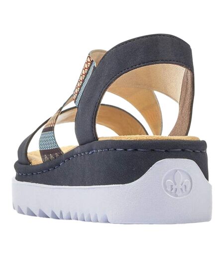 Womens/ladies Rkr533a Sandals Multicoloured Rieker